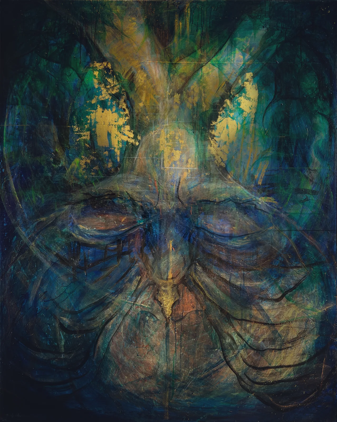 Under the Bodhi tree - the meditator disappears